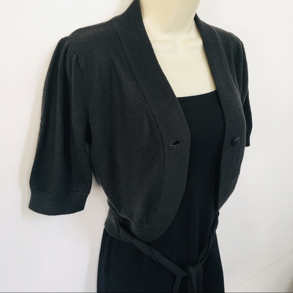 Merino wool. Crop Cardigan - Picture 1 of 7